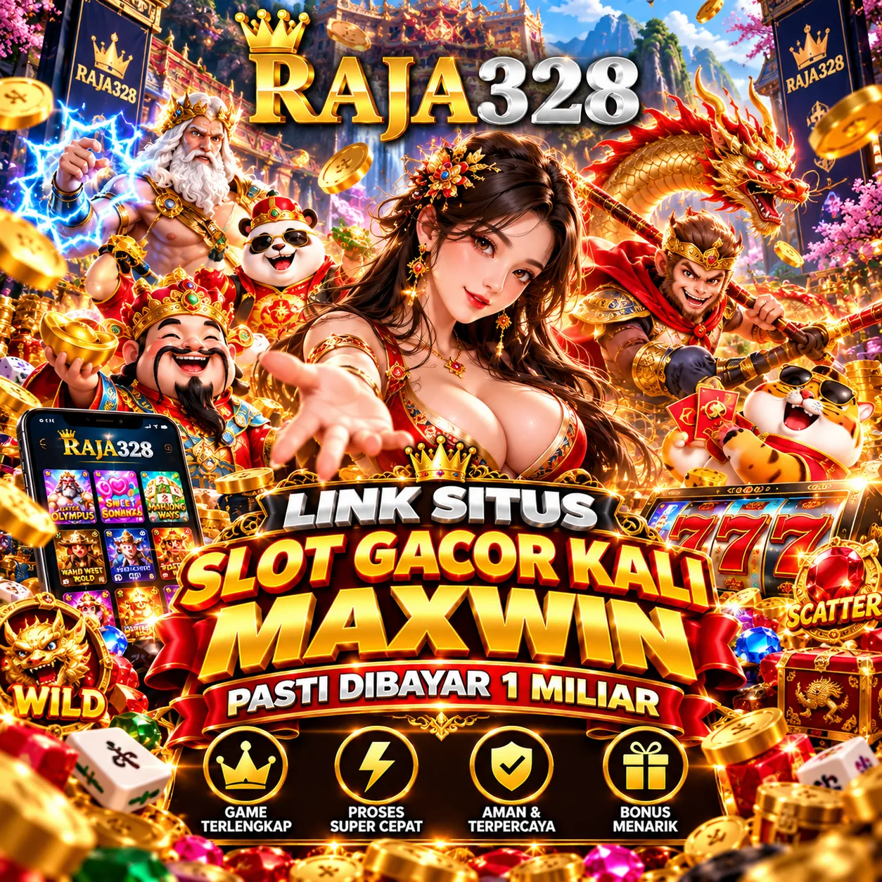 Thumbnail 1 of 3, Poster, RAJA328 # LINK SITUS SLOT GACOR KALI MAXWIN PASTI DIBAYAR 1 MILIAR designed and sold by RAJA328.